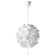 RAMSELE РАМСЕЛЕ Подвесной светильник, геометрический/белый, 43 см IKEA