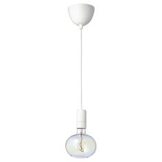 SUNNEBY / MOLNART САННЕБИ / МОЛЬНАРТ Потолочный светильник+светильник, белый/эллипс разноцветный IKEA