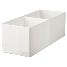 STUK СТУК Ящик с отделениями, белый, 20x51x18 см IKEA