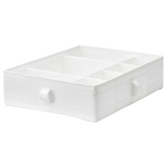 SKUBB СКУББ Ящик с отделениями, белый, 44x34x11 см IKEA