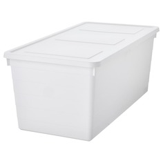 SOCKERBIT Ящик для хранения с крышкой, белый, 38x76x30 см IKEA