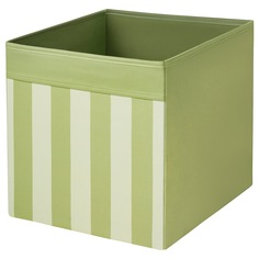 DRÖNA ДРЁНА Коробка, фактурная зеленый/бежевый, 33x38x33 см IKEA