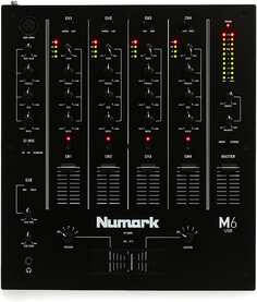 Numark M6 USB 4-канальный диджейский микшер M6USBBLACKXUS