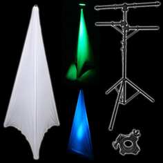 Rockville RVLS1 Lighting Tree Light Stand + белый тканевый чехол Scrim Werks RVLS1+RSC7W+O-CLAMP/1.5