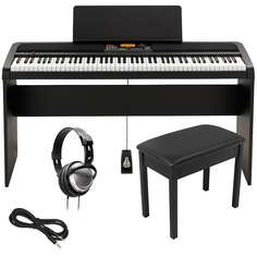 Домашнее цифровое ансамблевое фортепиано Korg XE20 — комплект домашнего оборудования