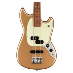 Бас-гитара Fender Player Mustang Bass PJ, гриф Pau Ferro, цвет Firemist Gold