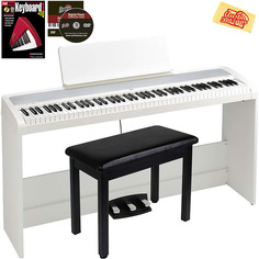 Цифровое пианино Korg B2SP - белое с подставкой для мебели B2SPWH-COMBO-DLX