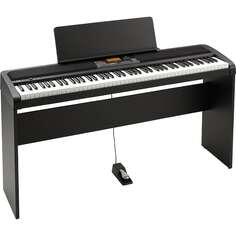 Korg XE20 88-клавишное домашнее цифровое ансамблевое пианино с аккомпанементом и пюпитром