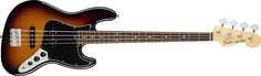 Fender American Performer Jazz Bass, гриф из палисандра, 3-цветная бас-гитара Sunburst
