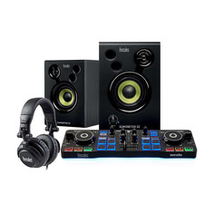 Hercules DJ DJStarter Kit с контроллером DJControl Starlight, динамиками, наушниками Hercules Stands DJS-KIT