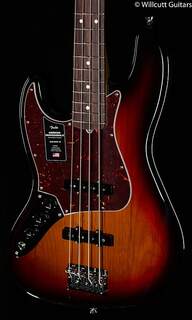 Бас-гитара Fender American Professional II Jazz Bass с 3-цветной накладкой из палисандра Sunburst для левой руки - US20085690-9.17 lbs