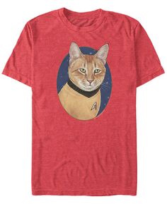 Мужская футболка с коротким рукавом star trek the original series cat-tain kirk Fifth Sun, мульти
