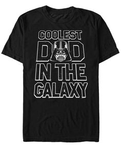 Мужская футболка с коротким рукавом дарт вейдер «самый крутой папа в галактике» из «звездных войн» Fifth Sun, черный