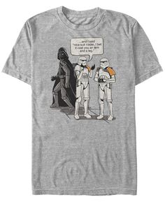 Звездные войны мужской классический хороший костюм дарт вейдер комический юмор футболка с коротким рукавом Fifth Sun, серый