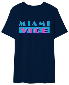 Мужская футболка с логотипом miami vice AIRWAVES, синий