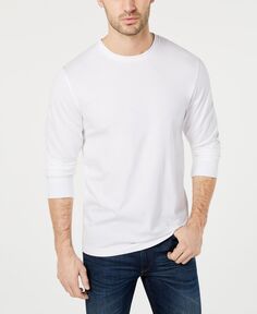 Мужская футболка с длинным рукавом, созданная для macy&apos;s Club Room, белый