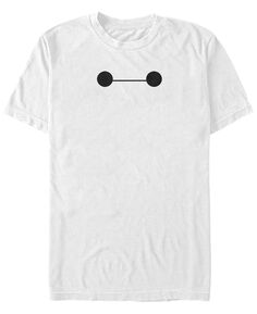 Диснеевский мужской костюм big hero 6 baymax big face от disney футболка с коротким рукавом футболка с коротким рукавом Fifth Sun, белый