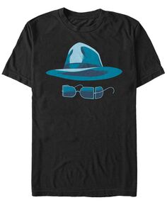 Универсальные монстры мужская шляпа-невидимка и очки большое лицо футболка с коротким рукавом Fifth Sun, черный