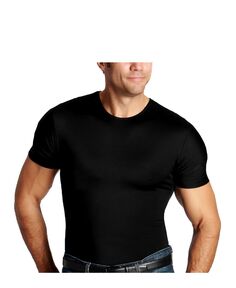 Мужская компрессионная футболка insta slim с коротким рукавом и круглым вырезом Instaslim, черный