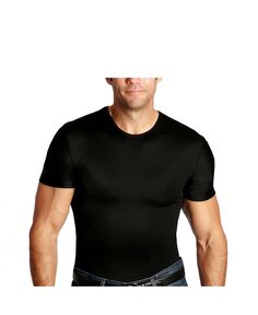 Мужская компрессионная футболка big &amp; tall insta slim с круглым вырезом и короткими рукавами Instaslim, черный