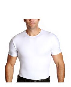 Мужская компрессионная футболка insta slim с коротким рукавом и круглым вырезом Instaslim, белый