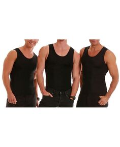 Комплект из 3 комплектов компрессионных футболок insta slim для мужчин Instaslim, черный