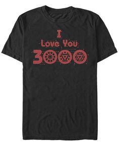 Мужская футболка marvel &quot;мстители эндшпиль&quot; i love you 3000 circuits с коротким рукавом Fifth Sun, черный