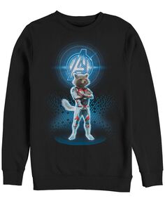 Костюм marvel men&apos;s avengers end game rocket armor, флис с воротником-стойкой Fifth Sun, черный