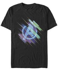 Мужская футболка с пастельным логотипом marvel avengers endgame, футболка с коротким рукавом Fifth Sun, черный