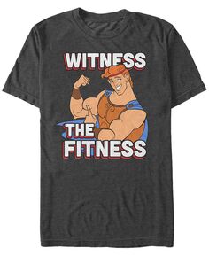 Диснеевский мужской геркулес - свидетель фитнеса, футболка с коротким рукавом Fifth Sun, темно-серый