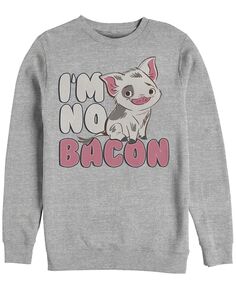 Диснеевская мужская футболка moana pua cute i&apos;m no bacon, флис с воротником-стойкой Fifth Sun, мульти
