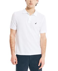 Мужская рубашка поло классического кроя, изготовленная из экологически чистых материалов Nautica, белый