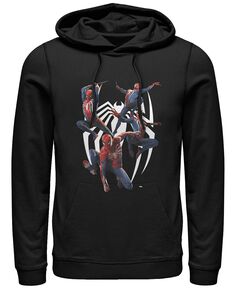 Мужская футболка marvel gamerverse с логотипом человека-паука на груди, пуловер с капюшоном Fifth Sun, черный