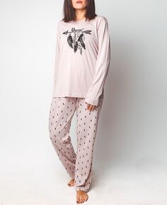 Пижамный комплект mood pajama soft feather с длинными рукавами MOOD Pajamas, мульти