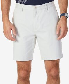 Эластичные брюки чинос classic-fit длиной 8,5 дюйма без защипов с плоским передом Nautica, мульти