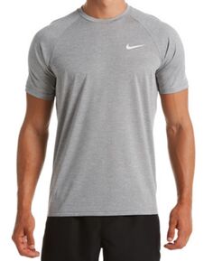 Футболка Nike Hydroguard Dri-fit Stretch UPF 40+ Heather Rash Guard, серый