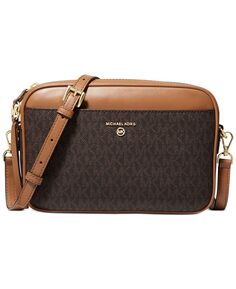 Фирменная подвеска jet set, большая сумка через плечо east west camera Michael Kors, мульти