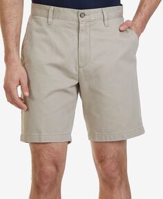 Эластичные брюки чинос classic-fit длиной 8,5 дюйма без защипов с плоским передом Nautica, мульти