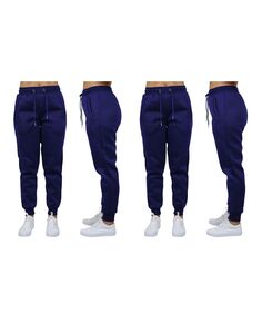 Женские спортивные штаны свободного кроя из флиса для бега, упаковка из 2 шт. Galaxy By Harvic, синий