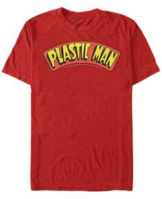 Мужская футболка с коротким рукавом с пластиковым логотипом dc dc Fifth Sun, красный