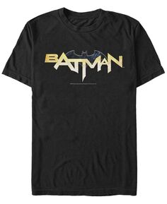 Мужская футболка с коротким рукавом с логотипом бэтмена dc Fifth Sun, черный