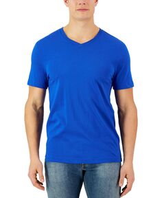Мужская однотонная футболка с v-образным вырезом, созданная для macy&apos;s Club Room, мульти