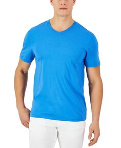 Мужская однотонная футболка с v-образным вырезом, созданная для macy&apos;s Club Room, мульти