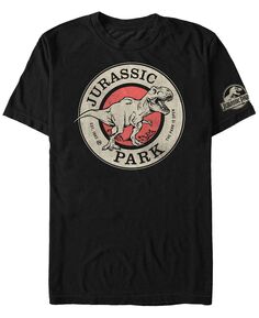 Мужская футболка с коротким рукавом с логотипом &quot;парк юрского периода&quot; с открытым логотипом Fifth Sun, черный