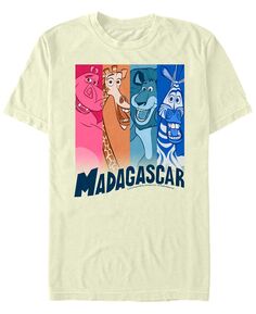 Мужская футболка с короткими рукавами и однотонными вставками madagascar Fifth Sun