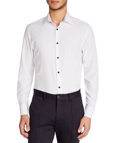 Мужская классическая рубашка slim-fit solid performance stretch cooling comfort ConStruct, белый
