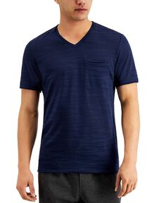 Мужская футболка с v-образным вырезом в полоску broken stripe, созданная для macy&apos;s INC International Concepts, мульти