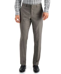 Мужские классические брюки slim fit non-iron performance stretch из меланжевой ткани Perry Ellis Portfolio, мульти