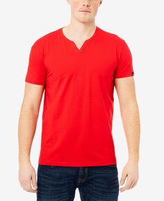 Мужская футболка с коротким рукавом basic notch neck X-Ray, красный