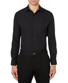 Мужская классическая рубашка slim-fit solid performance stretch cooling comfort ConStruct, черный